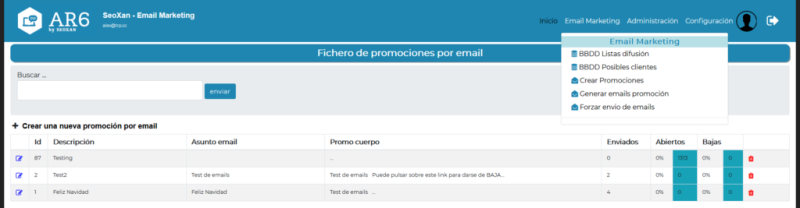 enviamos emails a través de relay o de tu dominio email marketing envío de emails masivos