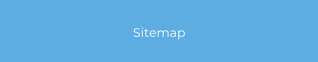 La imagen muestra un fondo azul con un texto centrado en letras blancas que muestra la palabra Sitemap 