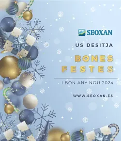 Marketing Felicitación de navidad y año nuevo en catalan