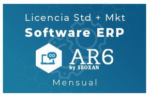 Licencia Software ERP - AR6 - Mkt (Mensual)