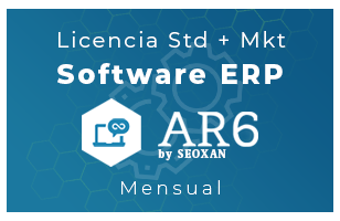 Licencia Software ERP - AR6 - Mkt (Mensual)