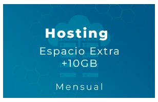 Espacio extra en servidor 10Gb (Mensual)